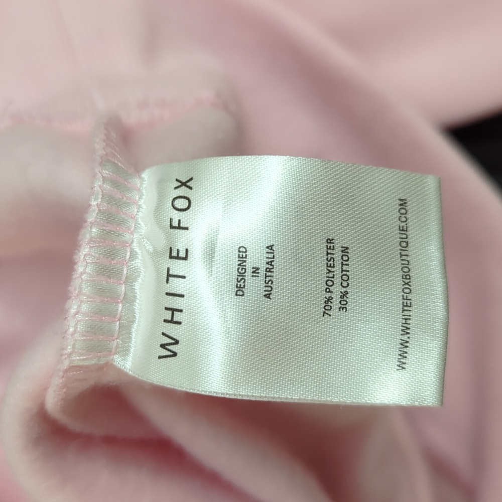 NWOT White Fox Pink Hoodie with Logo Size XXS - Picture 6 of 6